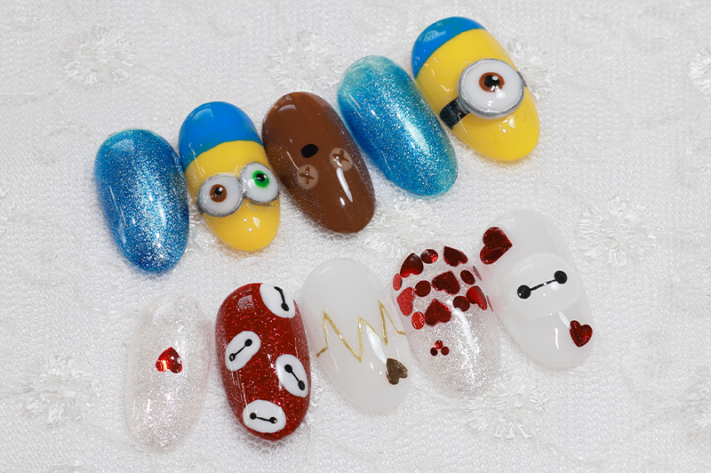 画像持込み 5~6本アート+他ワンカラー/ラメグラ